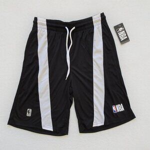 NBA Athletic Shorts Men's Size M Black Elastic Waist